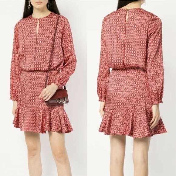 Alexis Coretti Flounce Hem Mini Dress Size L - Picture 11 of 11